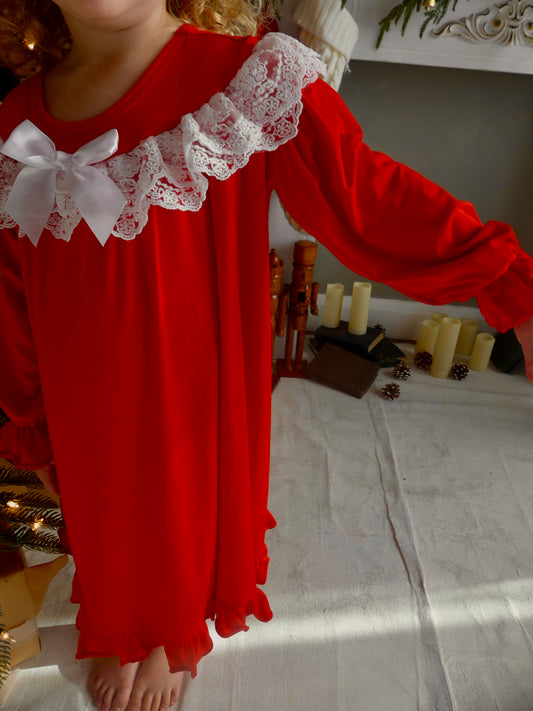 Poinsettia Sleep Gown