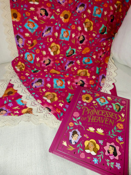 Princesses of Heaven™ Blanket with Crown Trim