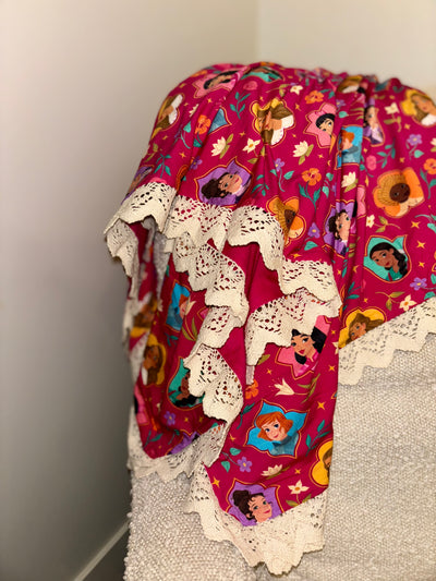 Princesses of Heaven™ Blanket with Crown Trim